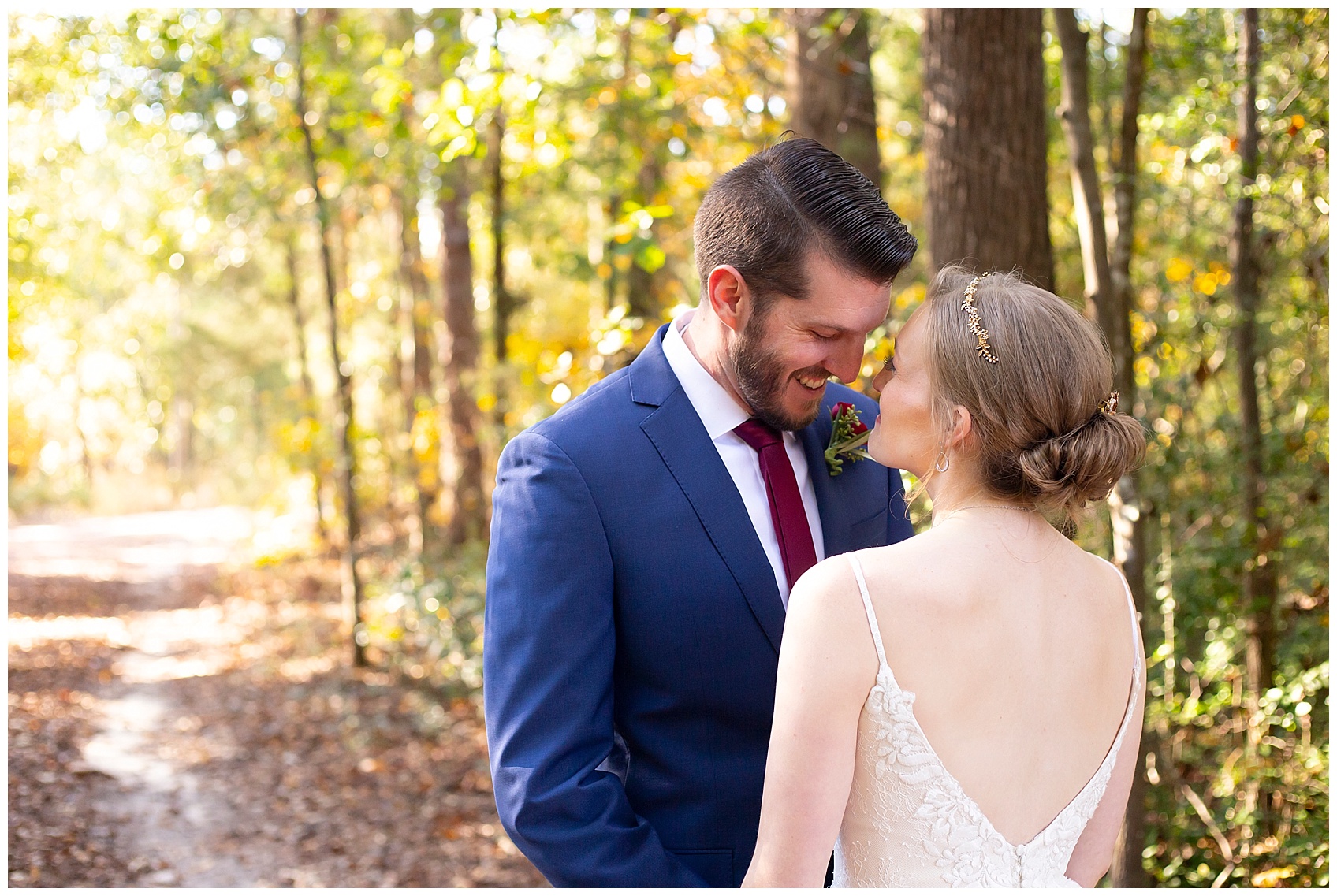 first look photos bride and groom