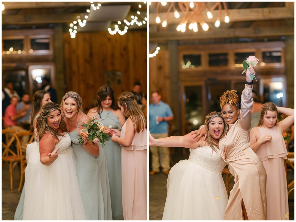 wedding bouquet toss