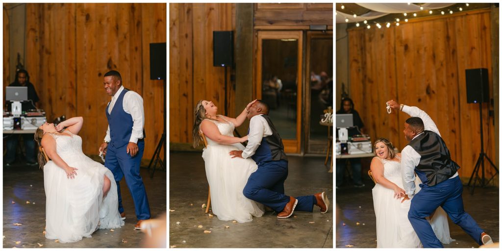 Groom garter toss