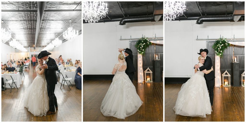 Bride dancing with her father at Hugos on the Square wedding