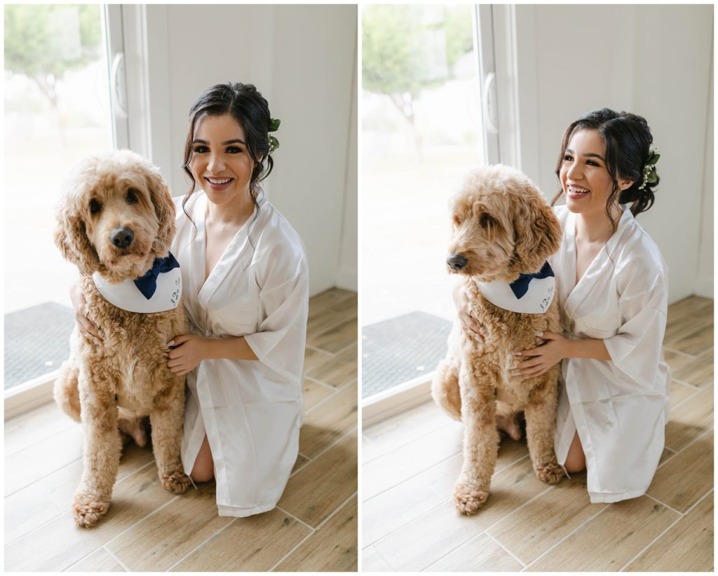 Bride with her best dog