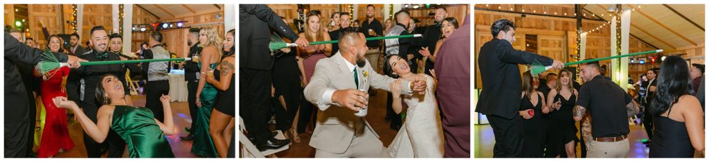 limbo at Texas wedding reception