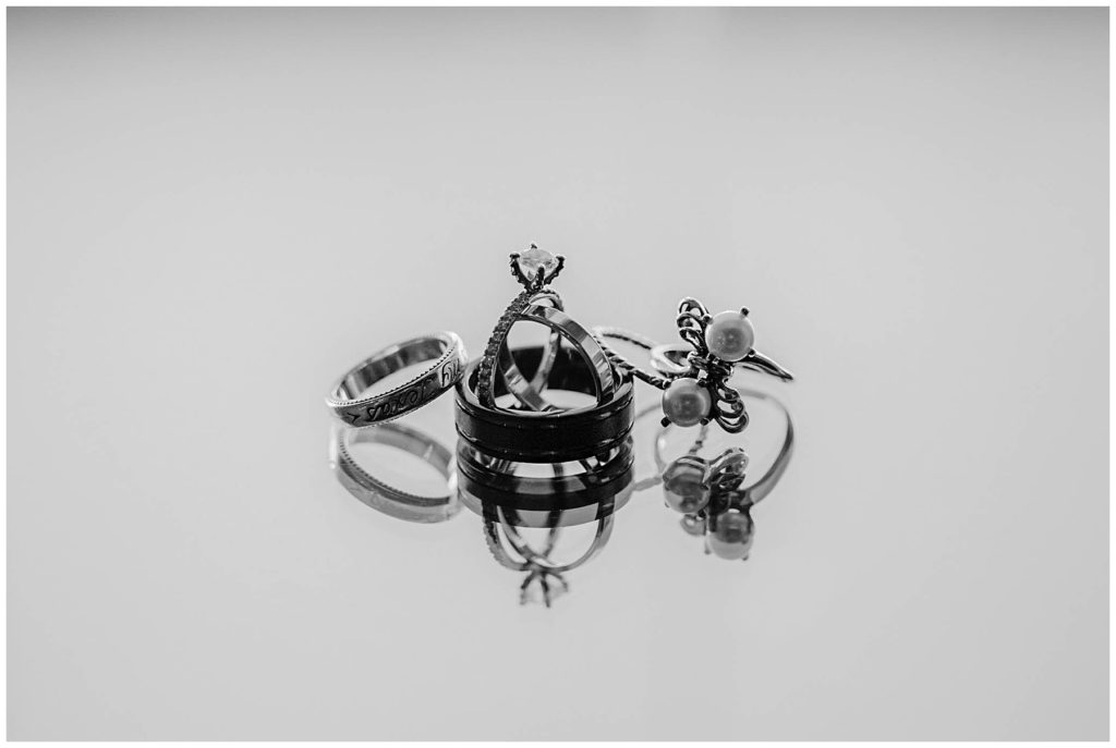 BW bride and groom rings