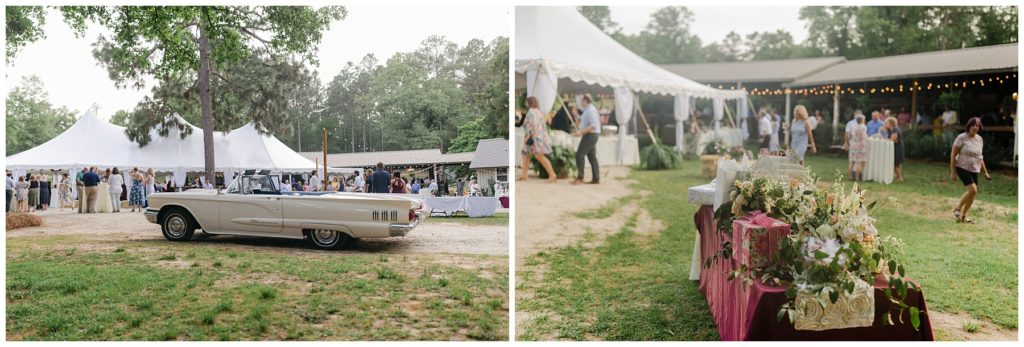 outdoor wedding reception tent