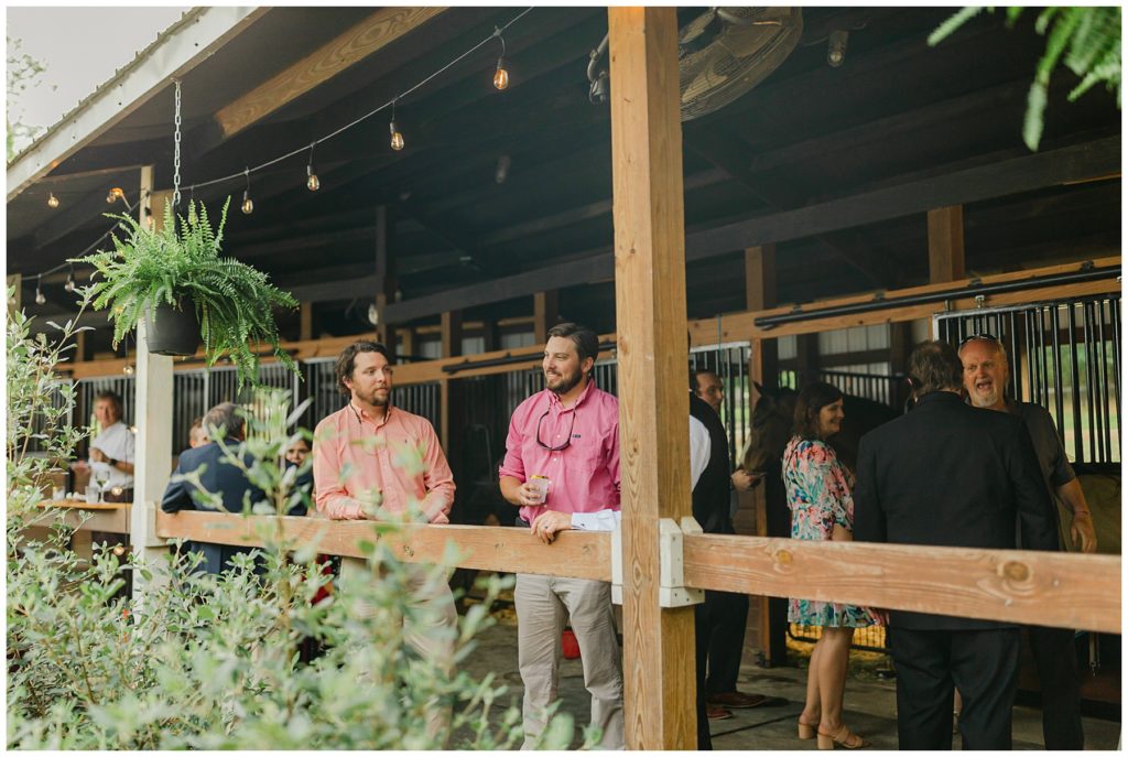 guests at South Carolina outdoor wedding