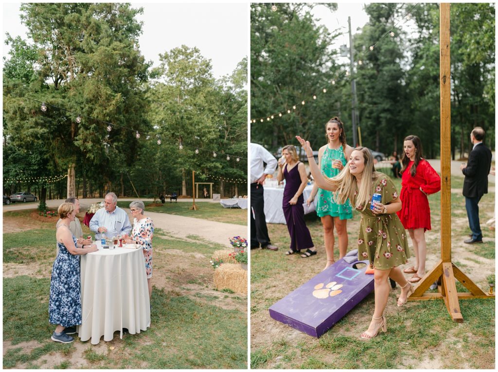 outdoor wedding reception games