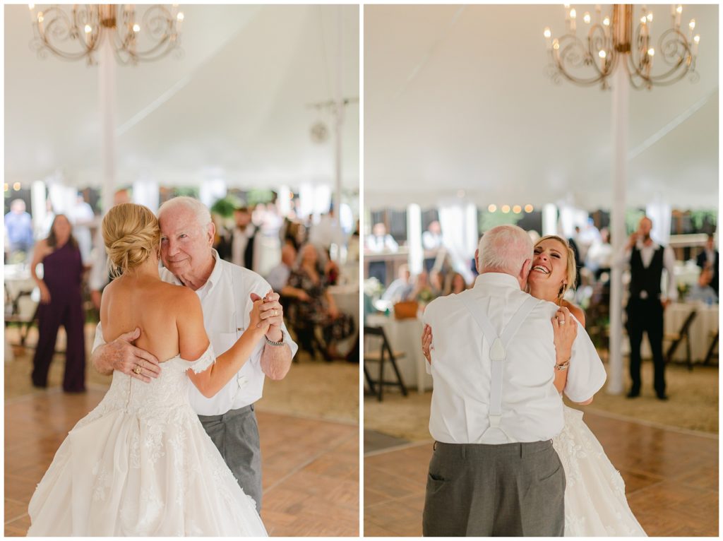 bride dancing with grandfather