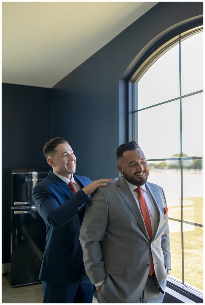 groom getting ready