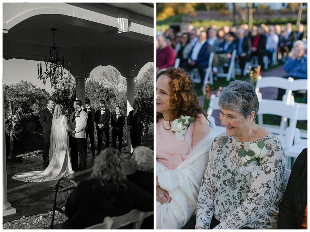 wedding guests at wedding